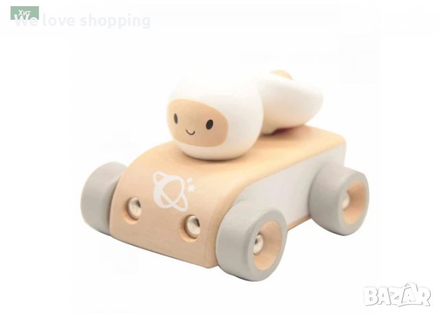 Детска дървена количка - Космонавт (004), снимка 1 - Коли, камиони, мотори, писти - 40108328