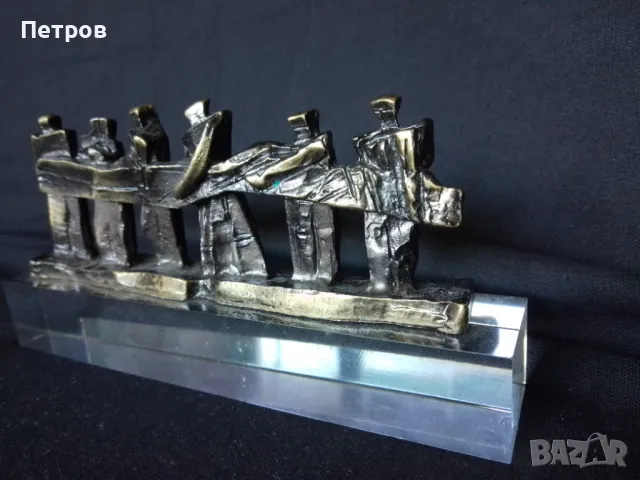 скулптура малка пластика 6.5/13.5 см, снимка 2 - Статуетки - 50286159