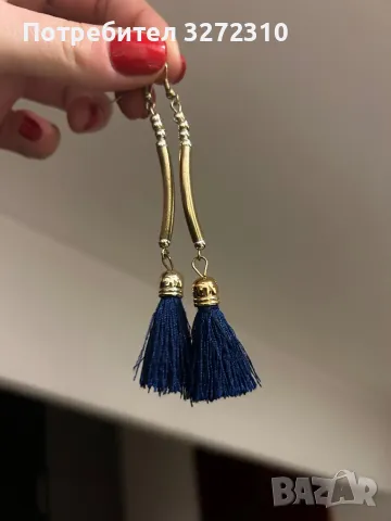 Дълги висящи обеци , обици с пискюли, снимка 4 - Обеци - 48475198