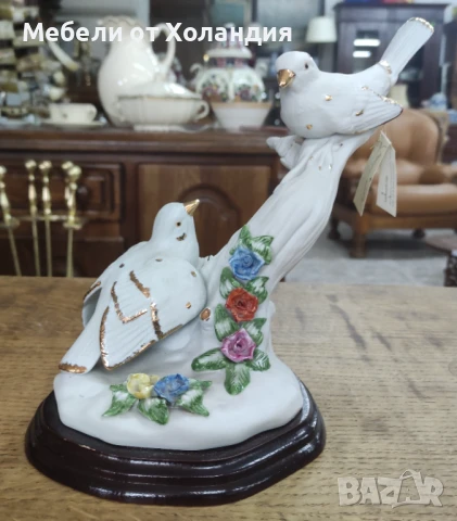Порцеланова статуетка на птички, снимка 2 - Статуетки - 50999882