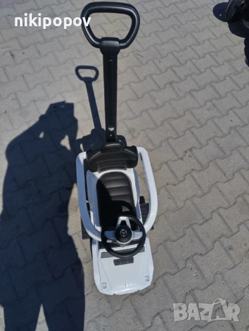 MERCEDES Кола за яздене с дръжка Mercedes-benz G350d бял, снимка 10 - Детски велосипеди, триколки и коли - 53564884