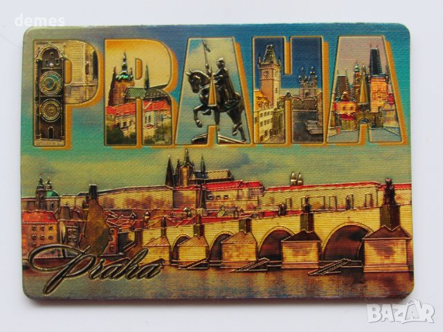 Метален магнит от Прага