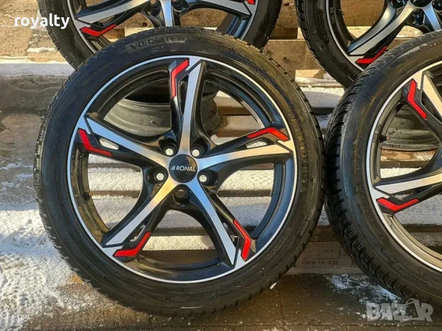 5х100 18 цола Джанти Skoda Kamiq Fabia Rapid VW Golf Seat 5x100 Subaru ЕТ 35 J 7.5, снимка 4 - Аксесоари и консумативи - 53057963