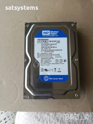 Хард диск Western Digital Caviar Blue  WD5000AAKX 500GB SATA 6.0Gb/s, снимка 2 - Твърди дискове - 37120764