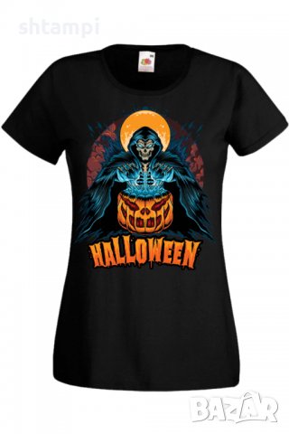 Дамска тениска Halloween 03,Halloween,Хелоуин,Празник,Забавление,Изненада,Обичаи,, снимка 2 - Тениски - 38144922