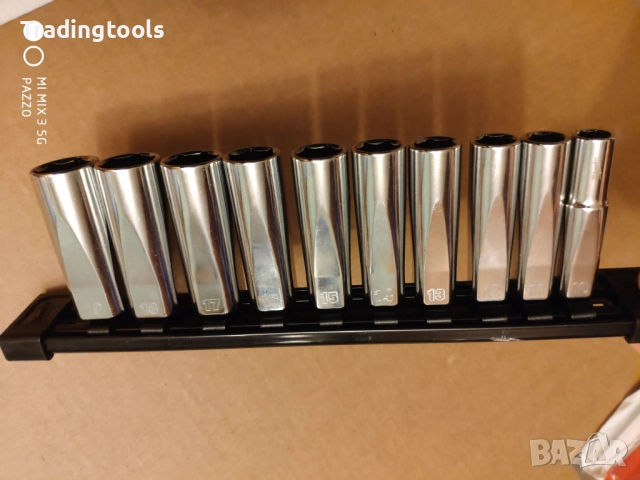 Milwaukee 3/8″дълги качествени вложки камъни 10-19mm комплект, снимка 2 - Гедорета - 52852011
