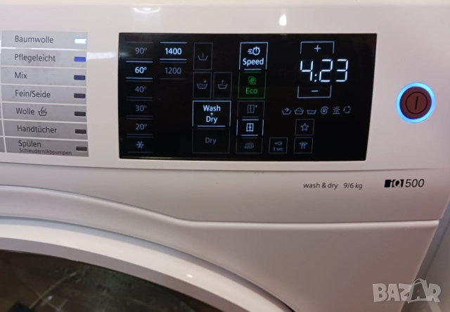 Инверторна пералня със сушилня SIEMENS IQ 500 - 9/6 kg, снимка 5 - Перални - 51999996