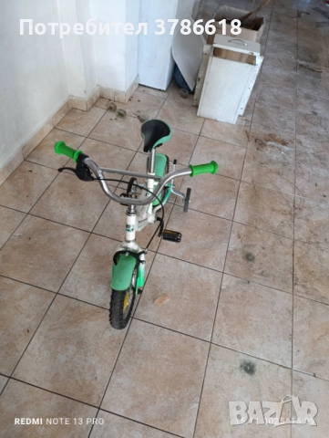 Детско колело, с помощни колела, снимка 3 - Велосипеди - 52431126
