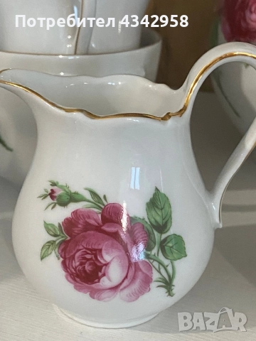 Oscar Schaller. Vintage комплект за кафе.1935-1950 г. Бавария, снимка 9 - Антикварни и старинни предмети - 52882011