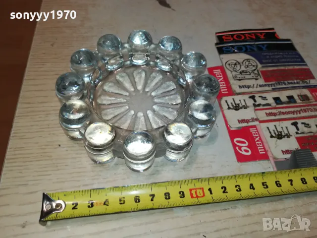 КРАСИВ СТЪКЛЕН ПЕПЕЛНИК 1405251147, снимка 13 - Антикварни и старинни предмети - 50282937