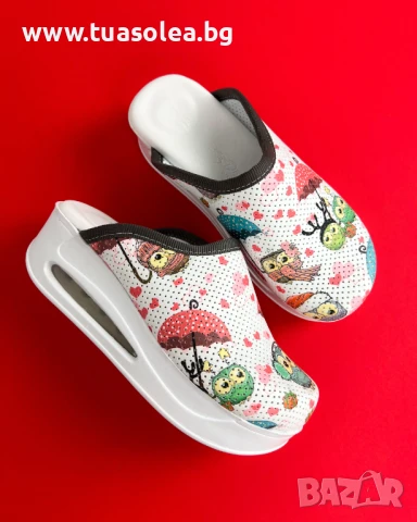 🥁 Намаление - Дамско анатомично медицинско сабо на платформа | Марка Tuasolea, снимка 1