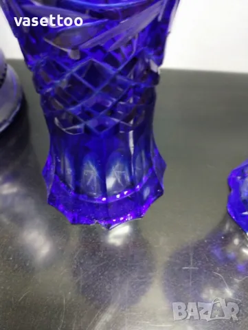 Кристални вази-цветен кристал, снимка 5 - Вази - 47659122