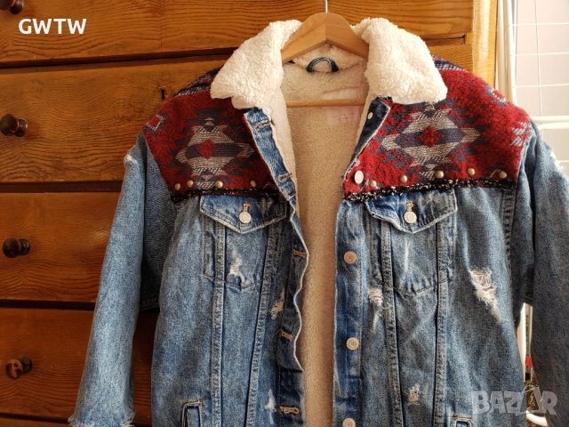 Zara Зимно яке с каракул, снимка 2 - Якета - 51629564