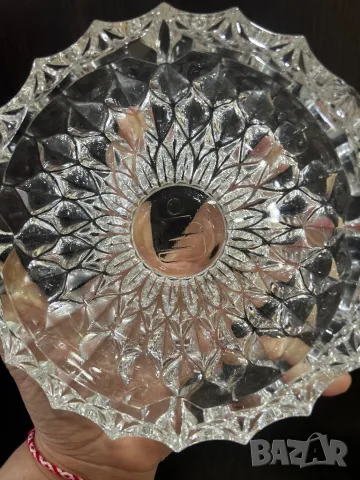 Масивен пепелник Бохемия, снимка 15 - Други - 49360350