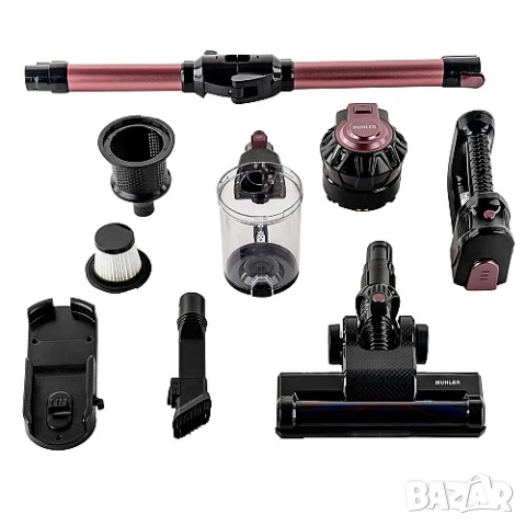 ПРОМО!! Вертикална безжична прахосмукачка Muhler без торба, снимка 9 - Прахосмукачки - 51413696