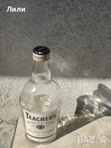 Стъклена бутилка Teacher's, снимка 3 - Други - 44898777