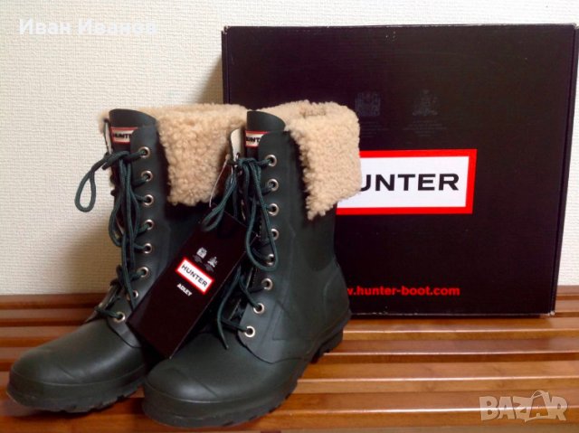 HUNTER Гумени зимни ботуши с подплата  номер 37