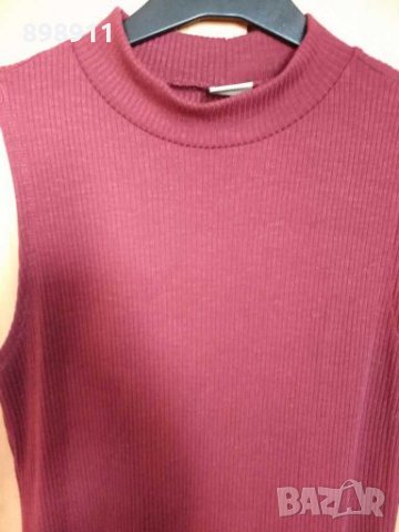 Рокля рипс в бордо, снимка 4 - Рокли - 27941757