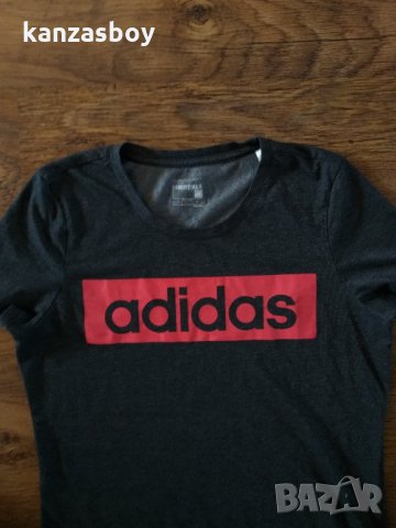 Adidas Essentials Linear - страхотна дамска тениска КАТО НОВА, снимка 5 - Тениски - 32363559