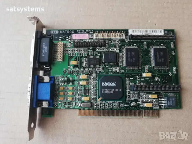 Видео карта Matrox MGA-MYST/2BN 618-02 REV.A 2MB PCI