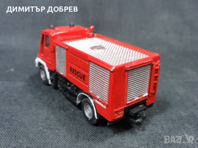 МЕТАЛНА КОЛИЧКА ПОЖАРНА КОЛА MERCEDES UNIMOG SIKU, снимка 3 - Колекции - 53151732