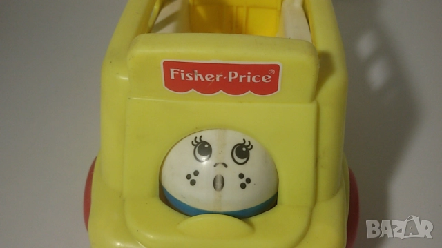 Fisher Price school bus 1112 училищен автобус бус Roll-A-Round ретро играчка, снимка 3 - Колекции - 51503009