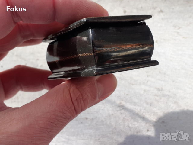 Стара руска лакова кутийка кутия папие маше ръчно рисувана, снимка 6 - Антикварни и старинни предмети - 53405997