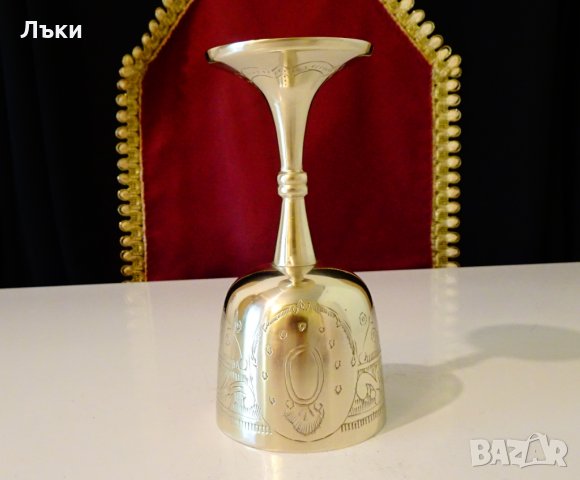 Английски бокал,барок,никелово сребро. , снимка 9 - Антикварни и старинни предмети - 33670061