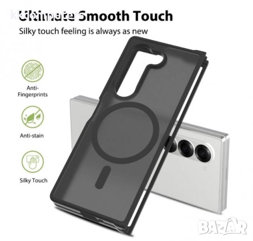 Калъф силикон мат MagSafe / Лилав / за Samsung Z Fold 7 Баркод : 3132979, снимка 2 - Калъфи, кейсове - 51922725