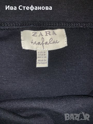 черна еластична къса пола пеплум Zara , снимка 3 - Поли - 23040030