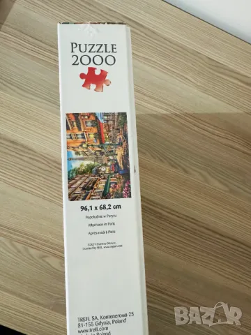 Пъзел Trefl от 2000 части - Парижки следобед, снимка 2 - Пъзели - 47757099