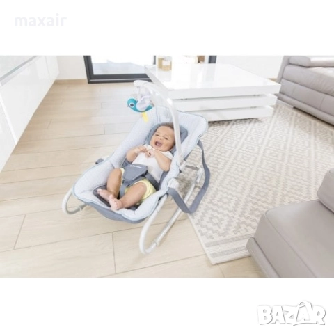 Babymoov Бебешки Шезлонг Graphik Blue, снимка 3 - Детски шезлонги - 51792013
