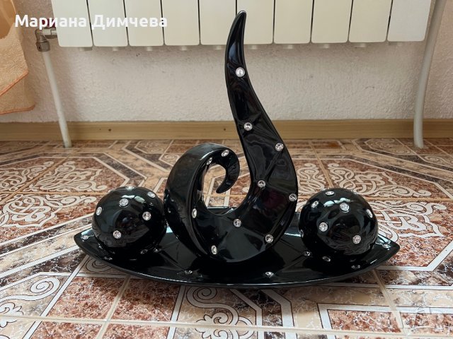 Сувенир от висококачествен порцелан с елементи от кристали на Сваровски, снимка 3 - Декорация за дома - 37340727