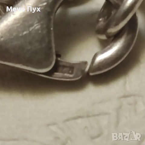 Сребърна гривна (213), снимка 3 - Гривни - 43317492