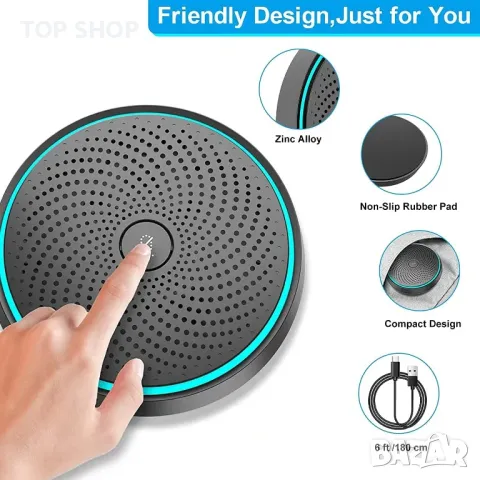 Конферентен USB микрофон, ANSTEN OSM09, снимка 7 - Микрофони - 48485691