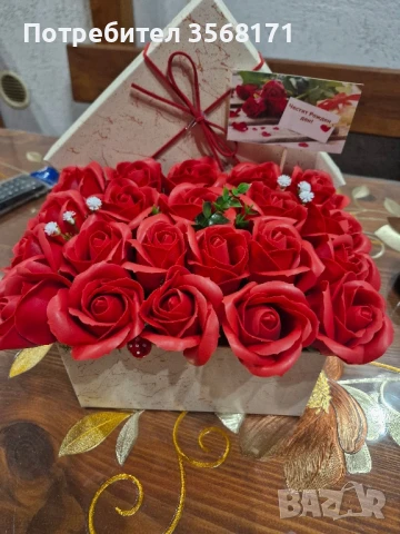 Кутии със 17 сапунени рози, снимка 6 - Подаръци за жени - 50450279