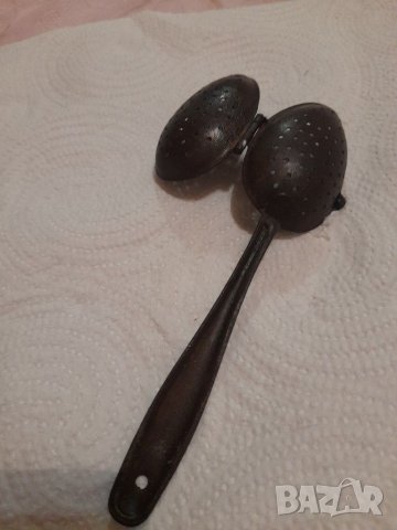 Стара лъжичка-цедка, снимка 11 - Антикварни и старинни предмети - 40702456