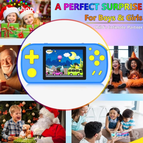 Чисто нови запечатани конзоли с над 210 игри. Ръчни игри за деца с вградени 218 видеоигри ..., снимка 6 - Игри за PlayStation - 52397027