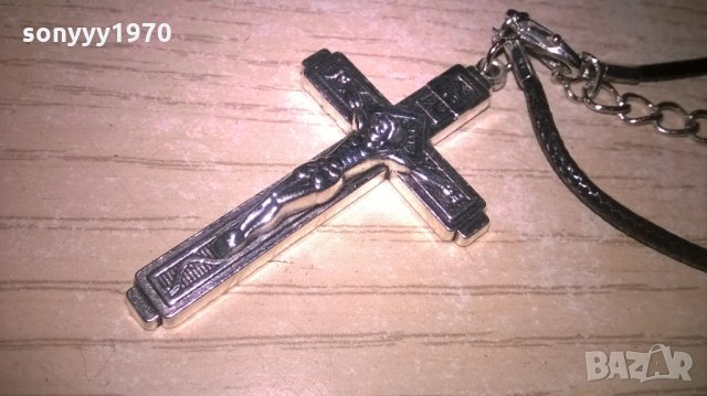 ПОРЪЧАН-кръст за врата с христос-6х3см
