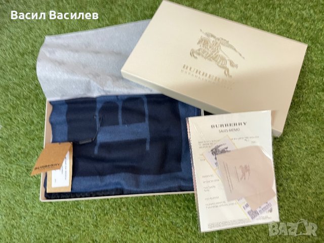 Мъжки шал Burberry, снимка 2 - Други - 38557778