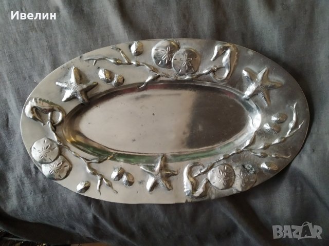 поднос,плато с морски декорации