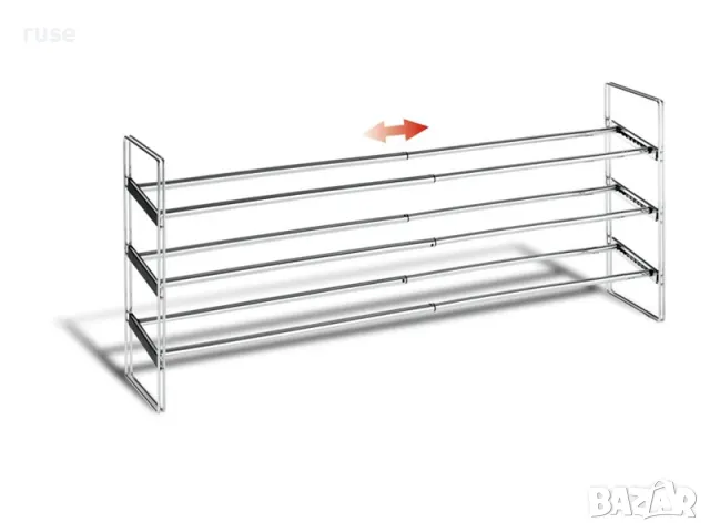 НОВА! Етажерка за обувки 3 нива телескопична, снимка 4 - Други стоки за дома - 49786182
