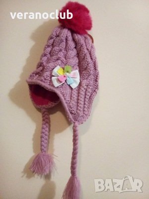 Детски зимни плетени шапки, снимка 7 - Шапки, шалове и ръкавици - 26948359
