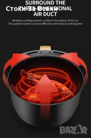 Еър фрайър - Здравословно и вкусно готвене с горещ въздух, снимка 7 - Фритюрници - 49628768