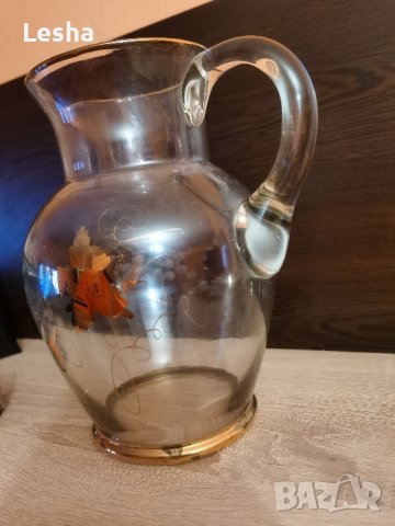 Красива стъклена ваза, снимка 2 - Вази - 43554631