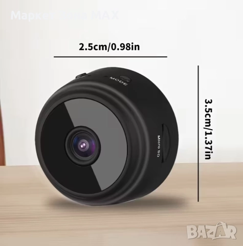 Модерна Мини безжична HD камера с Wi-Fi, нощно виждане и детекция на движение, снимка 2 - IP камери - 52892304