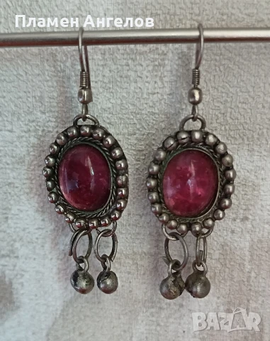 Стари посребрени обеци-рядка находка, снимка 5 - Обеци - 51248383