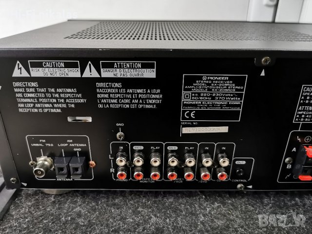 Усилвател Ресийвър PIONEER SX-205RDS, снимка 6 - Ресийвъри, усилватели, смесителни пултове - 39399822