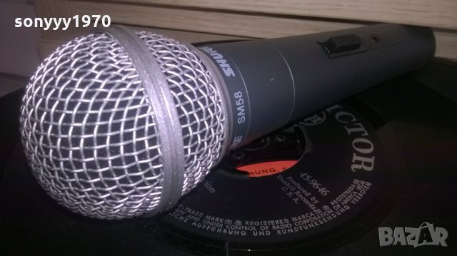 SHURE SM58-PROFESSIONAL MICROPHONE-ВНОС ШВЕИЦАРИЯ, снимка 9 - Микрофони - 27879493