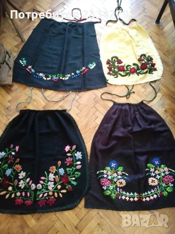 Стари автентични тракийски престилки от Старозагорския-Ямболския край. 